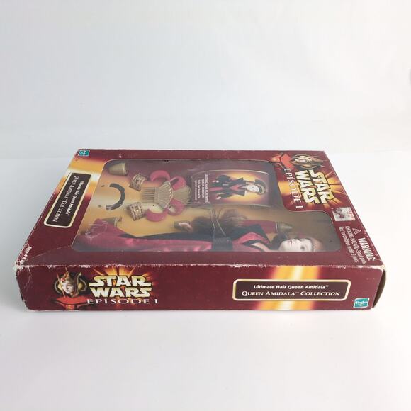 Vtg 1998 STAR WARS Ep1 Ultimate Hair Queen Padme Amidala Fashion Doll NIB NRFB - Picture 6 of 7